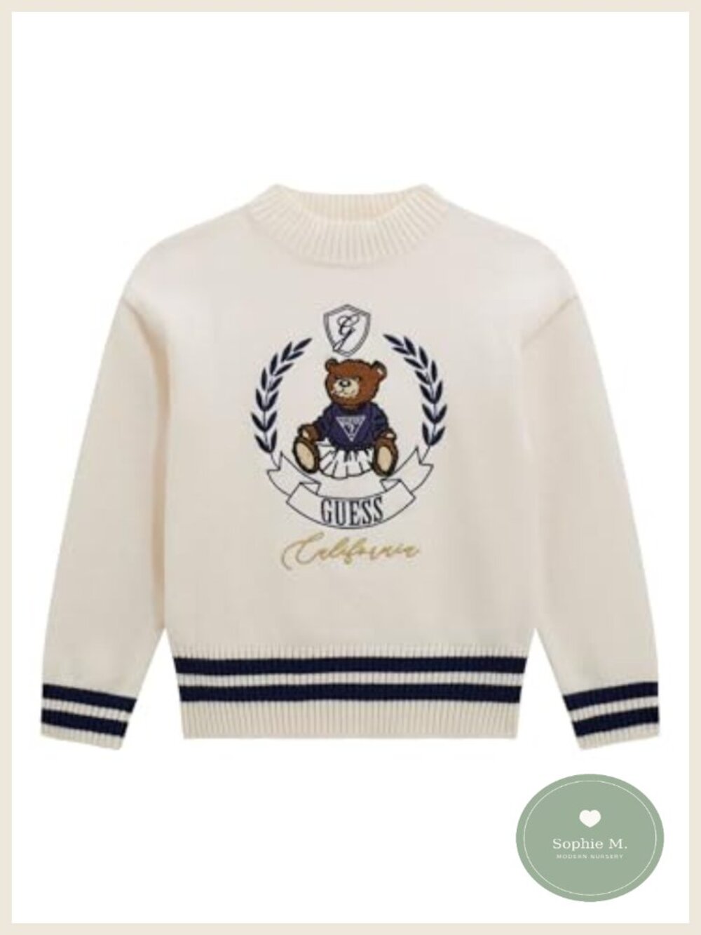 Girls Long Sleeve Sweater Pullover Rib Knit Neckline Cuffs Hem